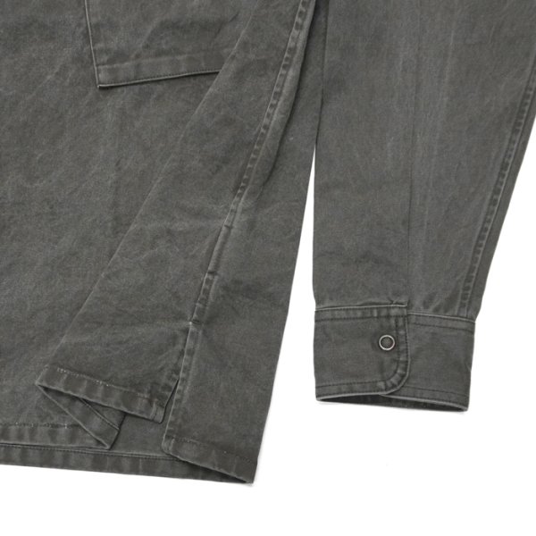 画像5: Nigel Cabourn（ナイジェル・ケーボン）PARATROOPER SHIRT（パラトルーパーシャツ）"PIGMENT" / Charcoal（チャコール） (5)