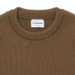画像2: Yonetomi NEW BASIC（ヨネトミニューベーシック）EX Fine Wool Rib Knit Pullover（エクストラファインウールリブニットプルオーバー）/ Brown（ブラウン） (2)