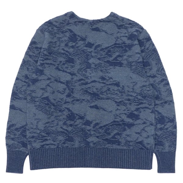 画像2: ＜30％OFF＞STUDIO D'ARTISAN（ステュディオ・ダ・ルチザン）百豚カモフラージュニットカーディガン / Navy（ネイビー） (2)