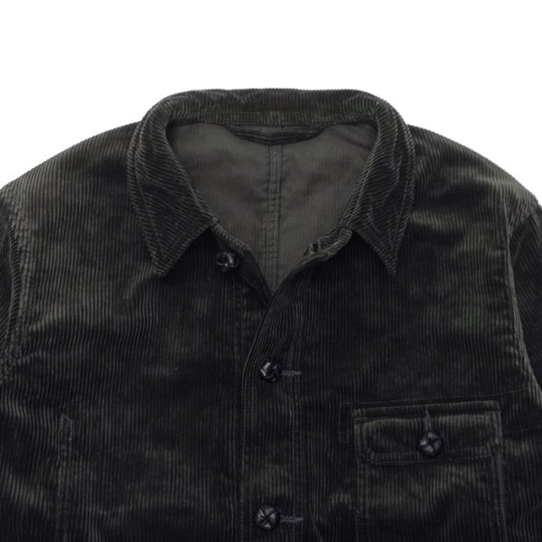 画像4: ＜30%OFF＞Nigel Cabourn（ナイジェル・ケーボン）FRENCH WORK JACKET（フレンチワークジャケット）"8W CORDUROY" / Charcoal Grey（チャコールグレー）※サイズ52のみ (4)