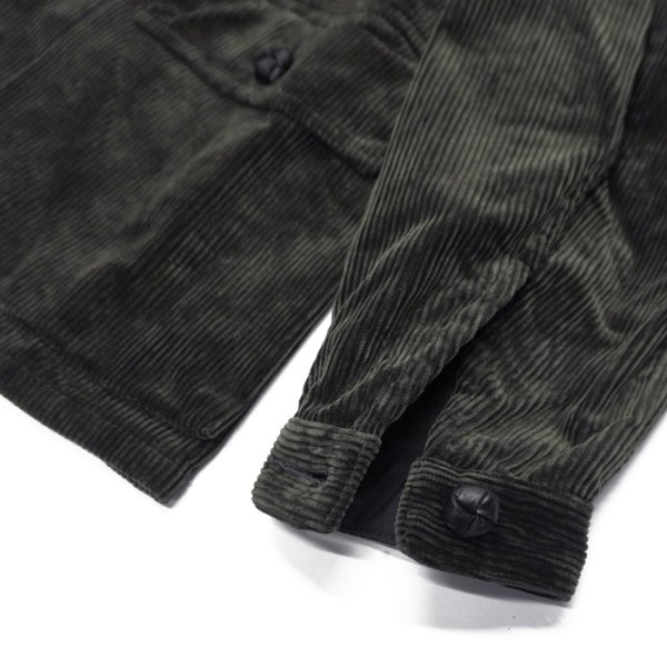 画像6: ＜30%OFF＞Nigel Cabourn（ナイジェル・ケーボン）FRENCH WORK JACKET（フレンチワークジャケット）"8W CORDUROY" / Charcoal Grey（チャコールグレー）※サイズ52のみ (6)