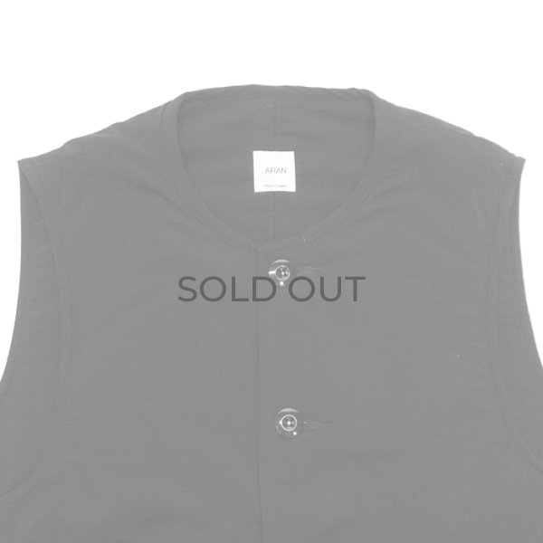 画像4: ARAN（アラン）VEST（ベスト）”ナイロンタッサー" / Black（ブラック）  (4)