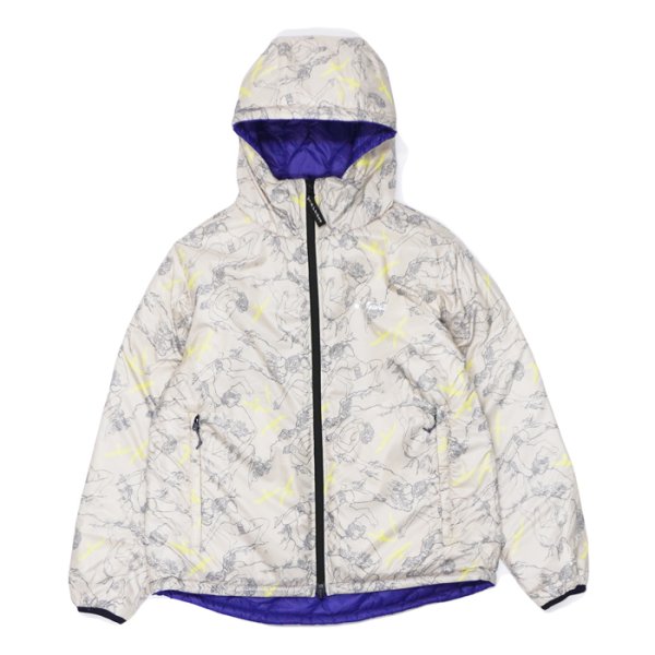 画像2:  WILD THINGS(ワイルドシングス)REVERSIBLE BELEY JACKET(リバーシブルビレイジャケット)”PRIMALOFT BLACK INSULATION+PERTEX QUANTUM" / Purple×Climber(パープル×クライマー) (2)