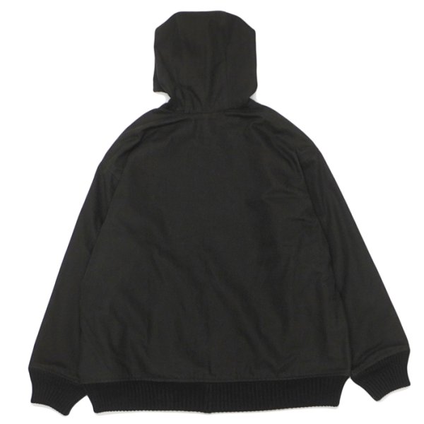 画像2: alvana(アルヴァナ)DUCK WOOL DETROIT PARKA(ダックウールデトロイトパーカ)/ INK Black(インクブラック) (2)