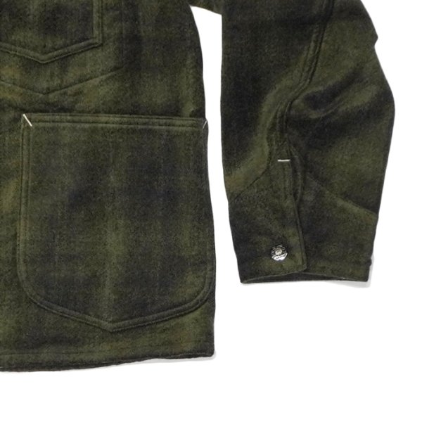 画像6: Post O'Alls（ポストオーバーオールズ）POST47 DV（ポスト47 ノーカラーモデル）"needle punch" / Brown×Green（ブラウン×グリーン） (6)