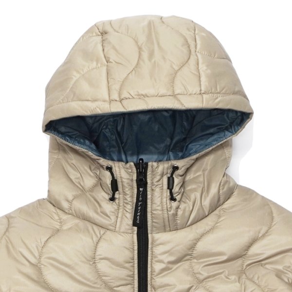 画像4:  WILD THINGS(ワイルドシングス)REVERSIBLE BELEY JACKET(リバーシブルビレイジャケット)”PRIMALOFT BLACK INSULATION+PERTEX QUANTUM" / Beige×R,Blue(ベージュ×ブルー) (4)