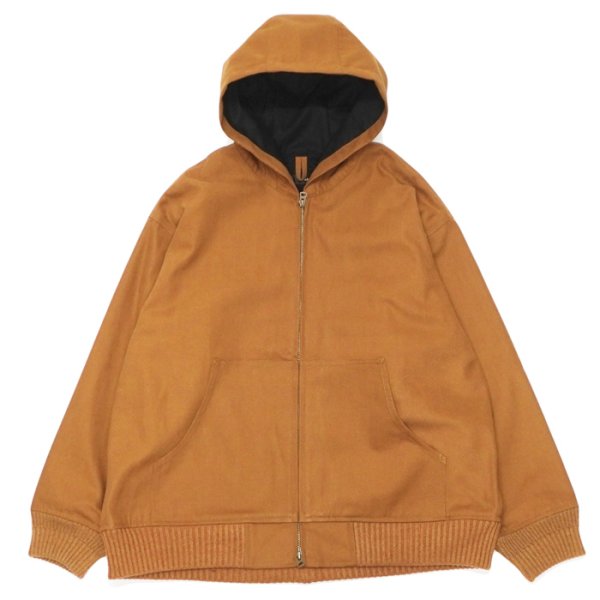 画像1: alvana(アルヴァナ)DUCK WOOL DETROIT PARKA(ダックウールデトロイトパーカ)/ Brown(ブラウン) (1)
