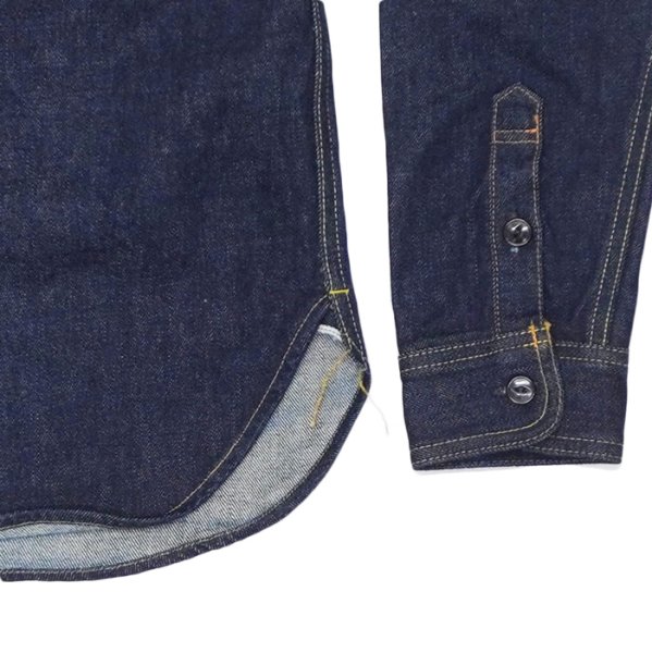 画像5: STUDIO D'ARTISAN（ステュディオ・ダ・ルチザン）14oz デニムワークシャツ / Indigo（インディゴ）※ワンウォッシュ (5)