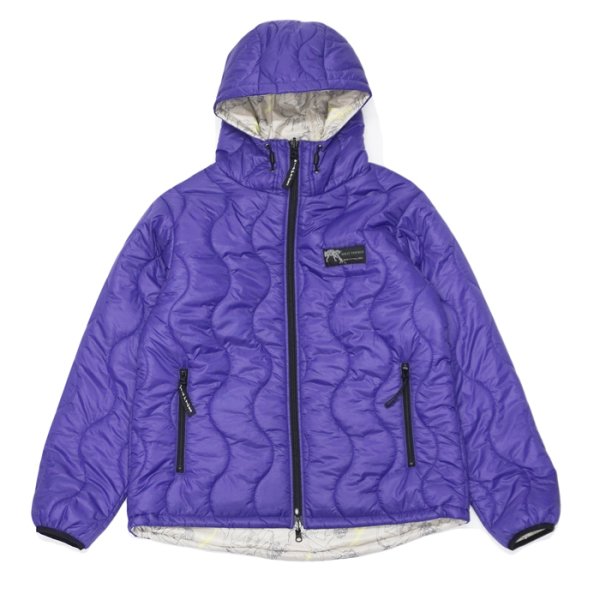 画像1:  WILD THINGS(ワイルドシングス)REVERSIBLE BELEY JACKET(リバーシブルビレイジャケット)”PRIMALOFT BLACK INSULATION+PERTEX QUANTUM" / Purple×Climber(パープル×クライマー) (1)