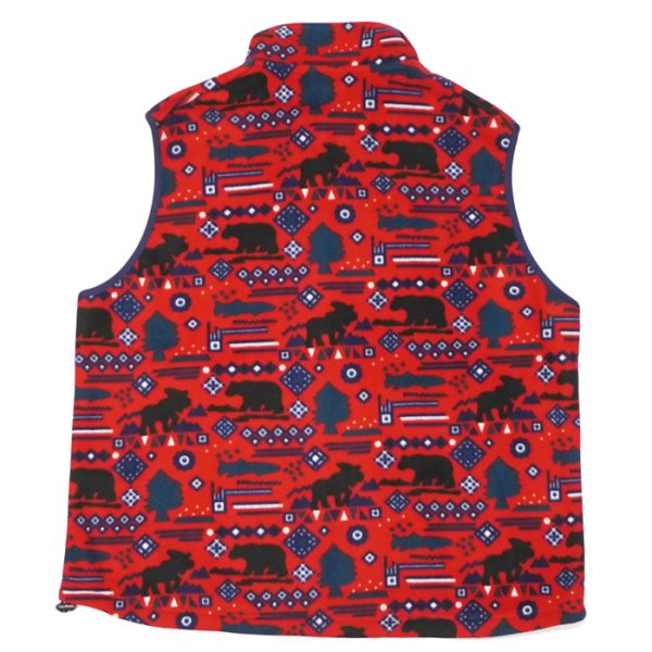 画像2: L.L.Bean Japan Edition（エルエルビーン ジャパンエディション）Men's Solon Fleece Fullzip Vest（メンズ スローンフリースフルジップベスト）/ Bear&Fish（ベアー&フィッシュ）※レッド系 (2)