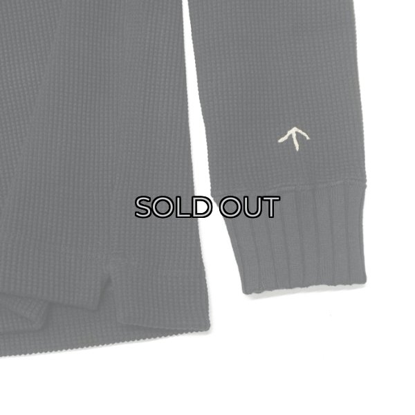 画像5: Nigel Cabourn（ナイジェル・ケーボン）TURTLE NECK SHIRT（タートルネックシャツ）"WAFFLE" / Black（ブラック） (5)