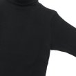 画像4: Nigel Cabourn（ナイジェル・ケーボン）TURTLE NECK SHIRT（タートルネックシャツ）"WAFFLE" / Black（ブラック） (4)