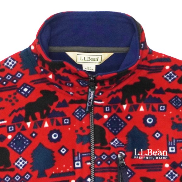 画像4: L.L.Bean Japan Edition（エルエルビーン ジャパンエディション）Men's Solon Fleece Fullzip Vest（メンズ スローンフリースフルジップベスト）/ Bear&Fish（ベアー&フィッシュ）※レッド系 (4)