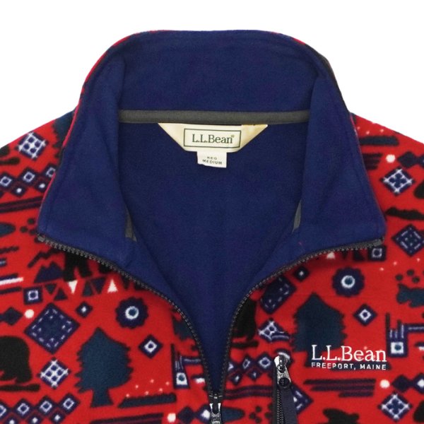 画像5: L.L.Bean Japan Edition（エルエルビーン ジャパンエディション）Men's Solon Fleece Fullzip Vest（メンズ スローンフリースフルジップベスト）/ Bear&Fish（ベアー&フィッシュ）※レッド系 (5)