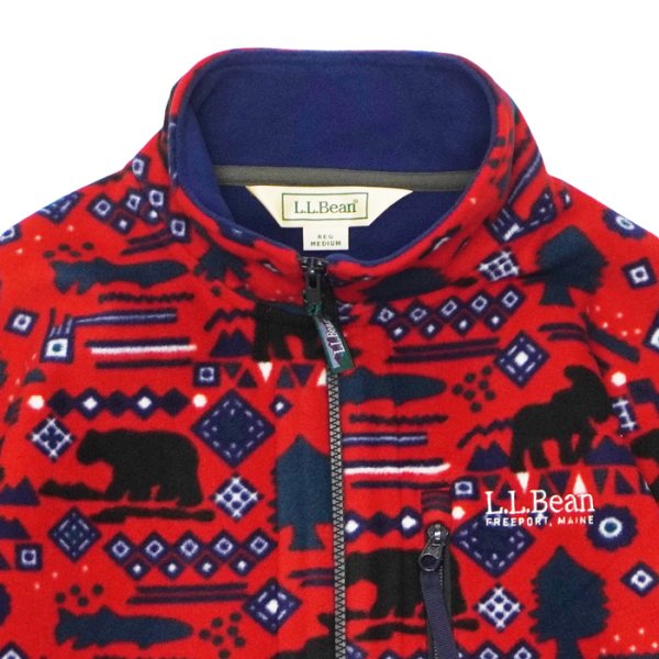 画像4: L.L.Bean（エルエルビーン）Men's Solon Fleece Fullzip Jacket（メンズ スローンフリースフルジップジャケット）"Japan Edition" / Bear&Fish（ベアー&フィッシュ）※レッド系 (4)