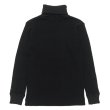 画像2: Nigel Cabourn（ナイジェル・ケーボン）TURTLE NECK SHIRT（タートルネックシャツ）"WAFFLE" / Black（ブラック） (2)