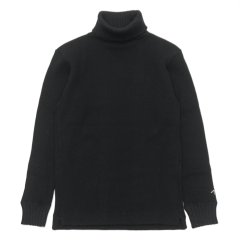 Nigel Cabourn（ナイジェル・ケーボン）TURTLE NECK SHIRT（タートルネックシャツ）"WAFFLE" / Black（ブラック）