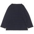 画像2: SAINT JAMES(セントジェームス)OUESSANT LOOSE(ウエッソン・ルーズ)"BORDER" / NOIR×NAVY(ブラック×ネイビー) (2)
