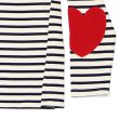 画像6: SAINT JAMES(セントジェームス)OUESSANT Elbow Patch(ウエッソン エルボーパッチ)"T3サイズのみ" / ECRU×MARINE×TULIPE(エクリュ×マリン×チューリップ) (6)