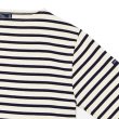 画像5: SAINT JAMES(セントジェームス)OUESSANT Elbow Patch(ウエッソン エルボーパッチ)"T3サイズのみ" / ECRU×MARINE×TULIPE(エクリュ×マリン×チューリップ) (5)