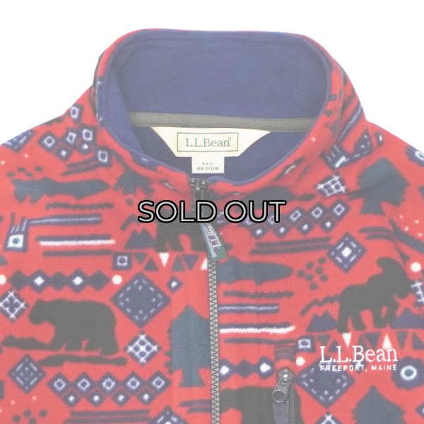 画像4: L.L.Bean Japan Edition（エルエルビーン ジャパンエディション）Ladies Solon Fleece Fullzip Jacket（レディース スローンフリースフルジップジャケット）"Mサイズのみ" / Bear&Fish（ベアー&フィッシュ）※レッド系 (4)