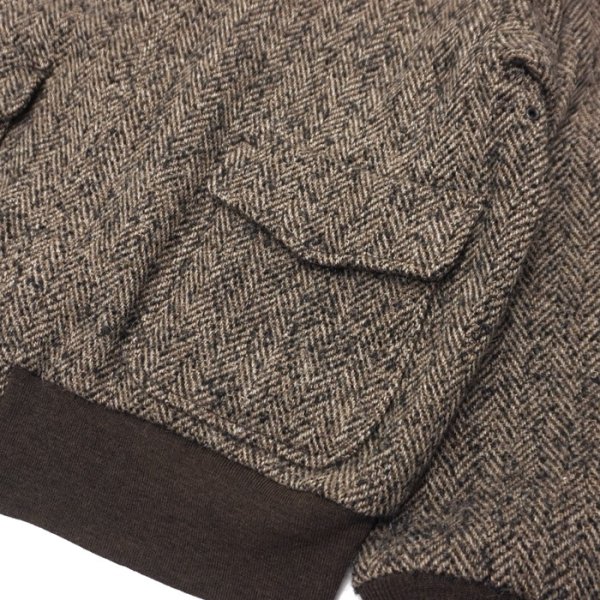画像6: KAPTAIN SUNSHINE（キャプテンサンシャイン）Flight Jacket（フライトジャケット）"alpaca Merinowool Mix Tweed" / Herringbone（ヘリンボーン） (6)