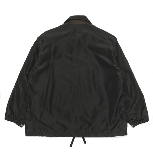 画像2: KAPTAIN SUNSHINE（キャプテンサンシャイン）Silk Poly Coach Jacket（シルクポリコーチジャケット）"High Count Silk Polyester Weather" / Black（ブラック） (2)