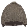画像2: KAPTAIN SUNSHINE（キャプテンサンシャイン）Flight Jacket（フライトジャケット）"alpaca Merinowool Mix Tweed" / Herringbone（ヘリンボーン） (2)