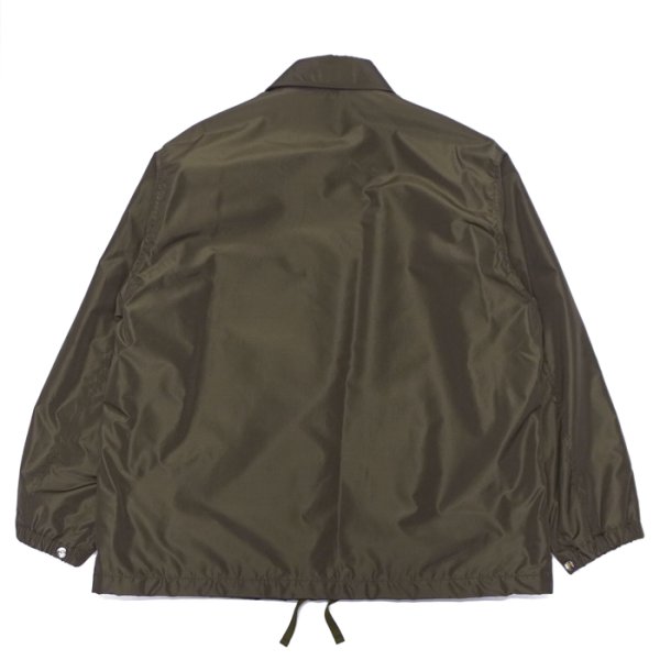 画像2: KAPTAIN SUNSHINE（キャプテンサンシャイン）Silk Poly Coach Jacket（シルクポリコーチジャケット）"High Count Silk Polyester Weather" / Olive（オリーブ） (2)