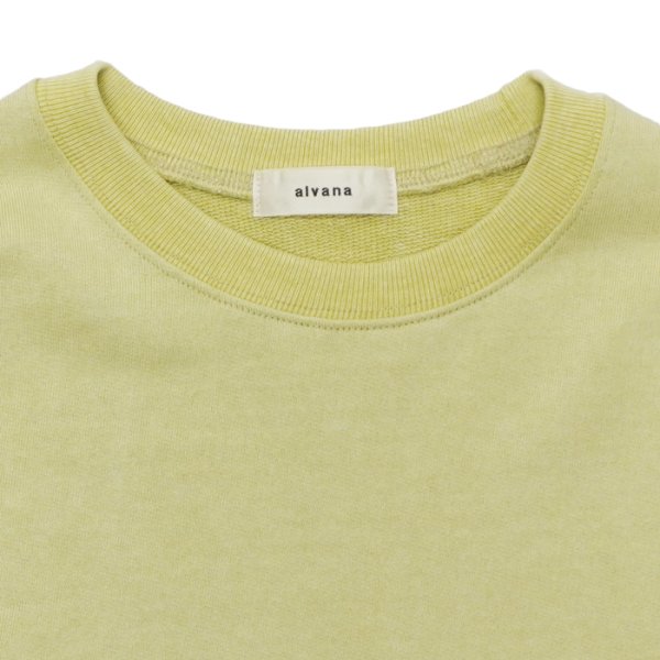 画像3: alvana（アルヴァナ）VINTAGE SAHPE SWEAT（ヴィンテージシェイプスウェット）/ Smoke Yellow（スモークイエロー） (3)