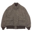 画像1: KAPTAIN SUNSHINE（キャプテンサンシャイン）Flight Jacket（フライトジャケット）"alpaca Merinowool Mix Tweed" / Herringbone（ヘリンボーン） (1)