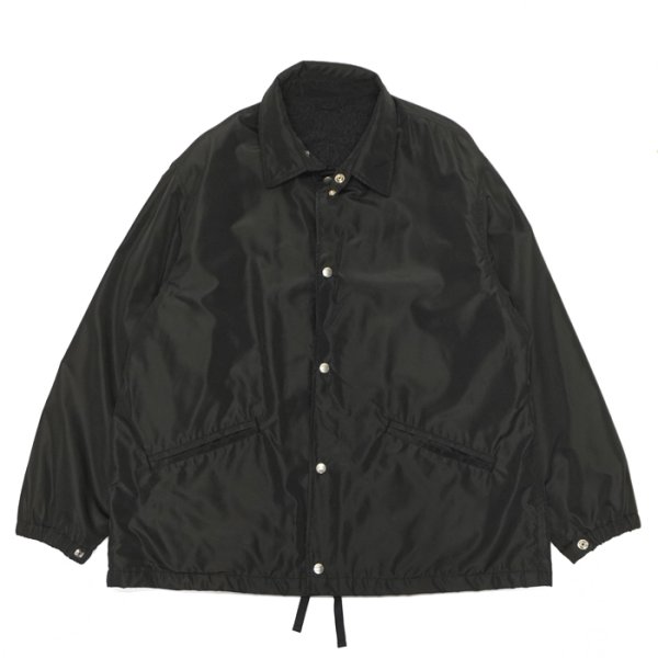 画像1: KAPTAIN SUNSHINE（キャプテンサンシャイン）Silk Poly Coach Jacket（シルクポリコーチジャケット）"High Count Silk Polyester Weather" / Black（ブラック） (1)