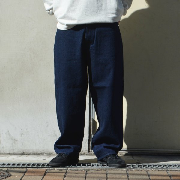 画像7: ★ポイント１０％（12/8迄）alvana（アルヴァナ）Bharat DENIM SKATE PANTS（バーラトデニムスケートパンツ）/ Blue（ブルー）【裾上げ無料】 (7)