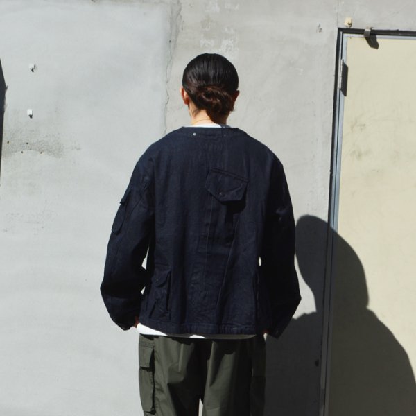 画像10: MODMNT（モドメント）COLLARLESS JKT（カラーレスジャケット）/ Navy（ネイビー） (10)