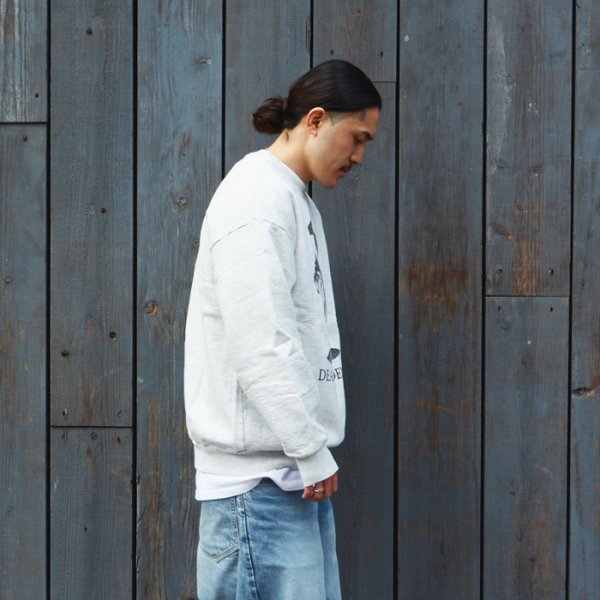 画像8: Sloppy Supply(スラッピーサプライ)NEO Vintage Sweat Shirt(ネオヴィンテージスウェットシャツ)"DEAD PRESIDENT" / Grey(グレー) (8)