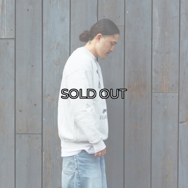 画像8: Sloppy Supply（スラッピーサプライ）NEO Vintage Sweat Shirt（ネオヴィンテージスウェットシャツ）"DEAD PRESIDENT" / Grey（グレー） (8)