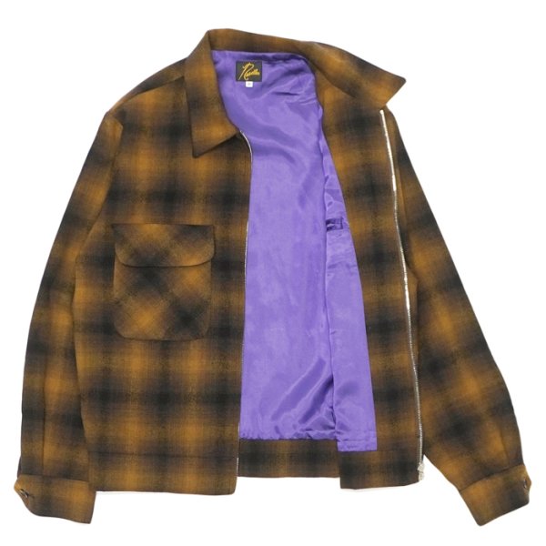 画像3: 【PointUp10%11/10迄】NEEDLES（ニードルズ）Sport Jacket（スポーツジャケット）"Wool Omble Plaid" / Brown（ブラウン） (3)