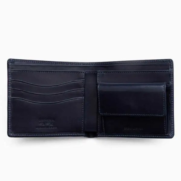 画像2: BEORMA(ベオーマ)NOTECASE(2つ折りウォレット)/ Navy(ネイビー) (2)