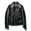 画像15: 【PointUp10%11/10迄】Y'2 LEATHER(ワイツーレザー)Vintage Horse D-Pocket Double Riders(ヴィンテージホース Dポケットダブルライダース)/ Black(ブラック) (15)