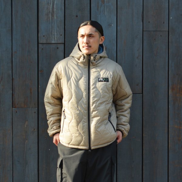 画像7:  WILD THINGS（ワイルドシングス）REVERSIBLE BELEY JACKET（リバーシブルビレイジャケット）”PRIMALOFT BLACK INSULATION+PERTEX QUANTUM" / Beige×R,Blue（ベージュ×ブルー） (7)