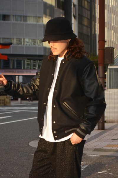 画像14: ※Exclusive※ Settlemie's(セトルマイヤーズ)Award Jacket(アワードジャケット) / Black×Grey(ブラック×グレー) (14)