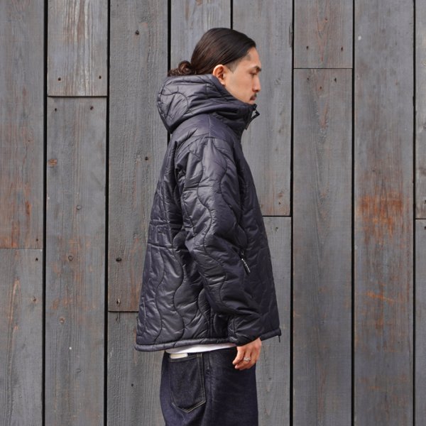画像9: WILD THINGS（ワイルドシングス）REVERSIBLE BELEY JACKET（リバーシブルビレイジャケット）”PRIMALOFT BLACK INSULATION+PERTEX QUANTUM" / Black×Black（ブラック×ブラック） (9)