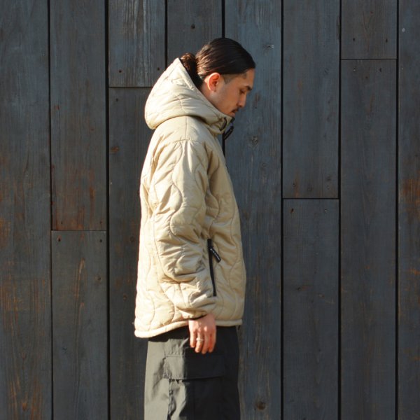 画像9:  WILD THINGS（ワイルドシングス）REVERSIBLE BELEY JACKET（リバーシブルビレイジャケット）”PRIMALOFT BLACK INSULATION+PERTEX QUANTUM" / Beige×R,Blue（ベージュ×ブルー） (9)