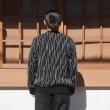 画像9: COOHEM(コーヘン)RANDOM INLAY STRIPE KNIT PULLOVER(ランダムインレイストライプニットプルオーバー)/ Black(ブラック) (9)