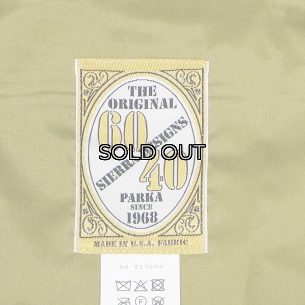 画像8: SIERRA DESIGNS（シエラデザイン）60TH Anniversary  MOUNTAIN PARKA（60周年記念マウンテンパーカー）"Made in Japan" / Green×V.Tan（グリーン×ヴィンテージタン） (8)