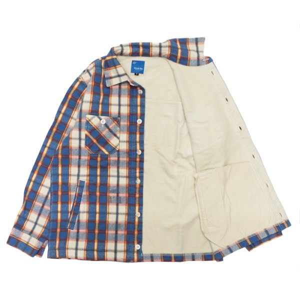 画像6: Good On（グッドオン）Flannel Check Sweat Shirt Jacket（フランネルチェックスウェットシャツジャケット）"9oz Nep Flannel" / Cream（クリーム） (6)