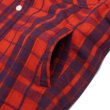 画像6: Good On（グッドオン）Flannel Check Sweat Shirt Jacket（フランネルチェックスウェットシャツジャケット）"9oz Nep Flannel" / Scarlet（スカーレット） (6)