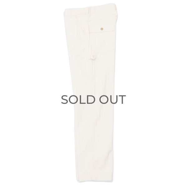 画像3: F.O.B FACTORY（エフオービーファクトリー）HBT PAINTER PANTS（HBTペインターパンツ）"Wavy Herringbone" / Ecru（エクリュ）【裾上げ無料】 (3)