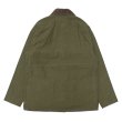 画像2: F.O.B FACTORY（エフオービーファクトリー）RIDING JACKET（ライディングジャケット）”HEAVY MOLESKIN” / Olive（オリーブ） (2)