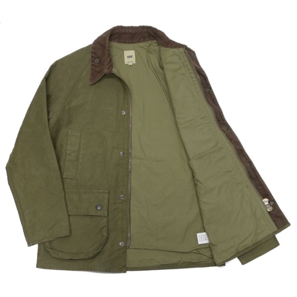 画像3: F.O.B FACTORY（エフオービーファクトリー）RIDING JACKET（ライディングジャケット）”HEAVY MOLESKIN” / Olive（オリーブ） (3)